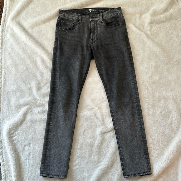 7 For All Mankind Other - 7 For All Mankind Mens Paxtyn Skinny Jean in black wash denim size 29